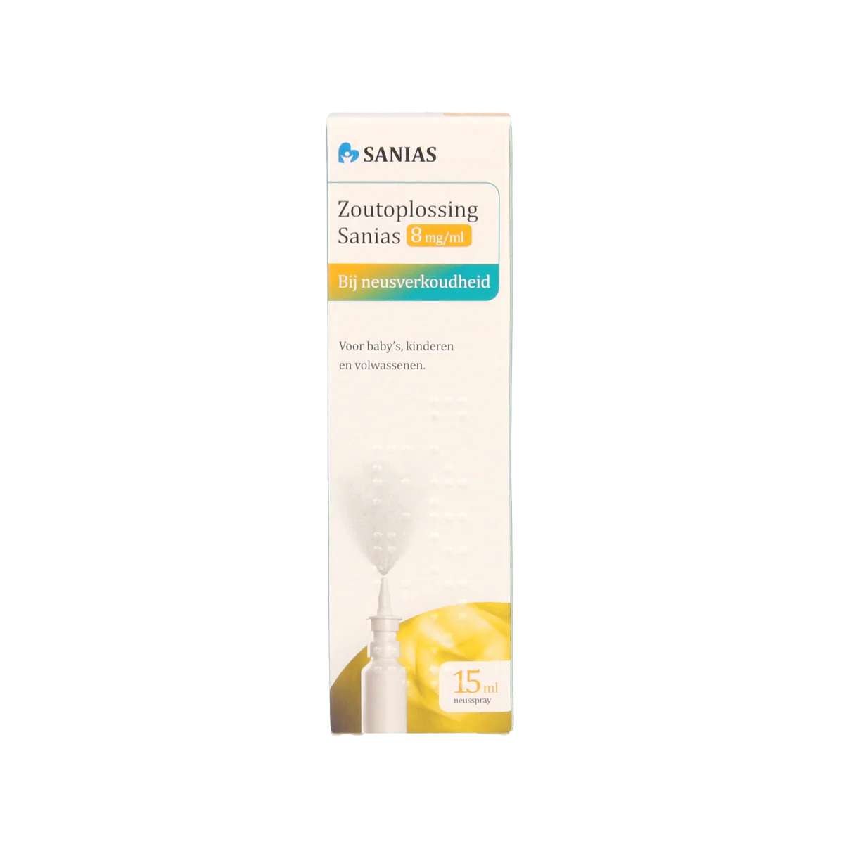 Sanias Zoutoplossing neusspray 8mg/ml 15.00 Milliliter