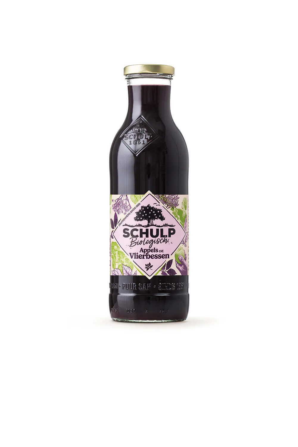 Schulp Appel & vlierbessensap bio 750.00 Milliliter