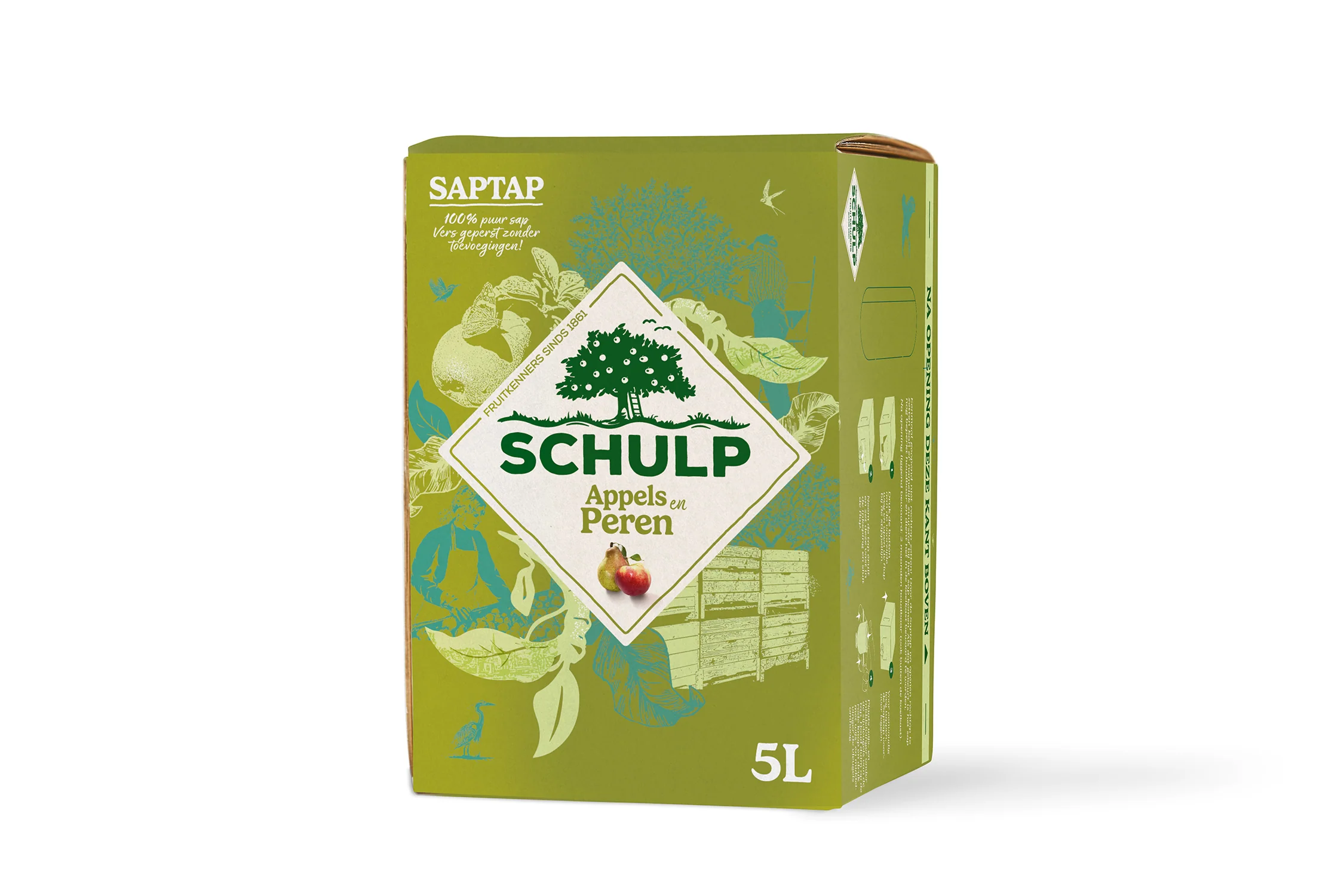Schulp Saptap appel & perensap 5.00 Liter