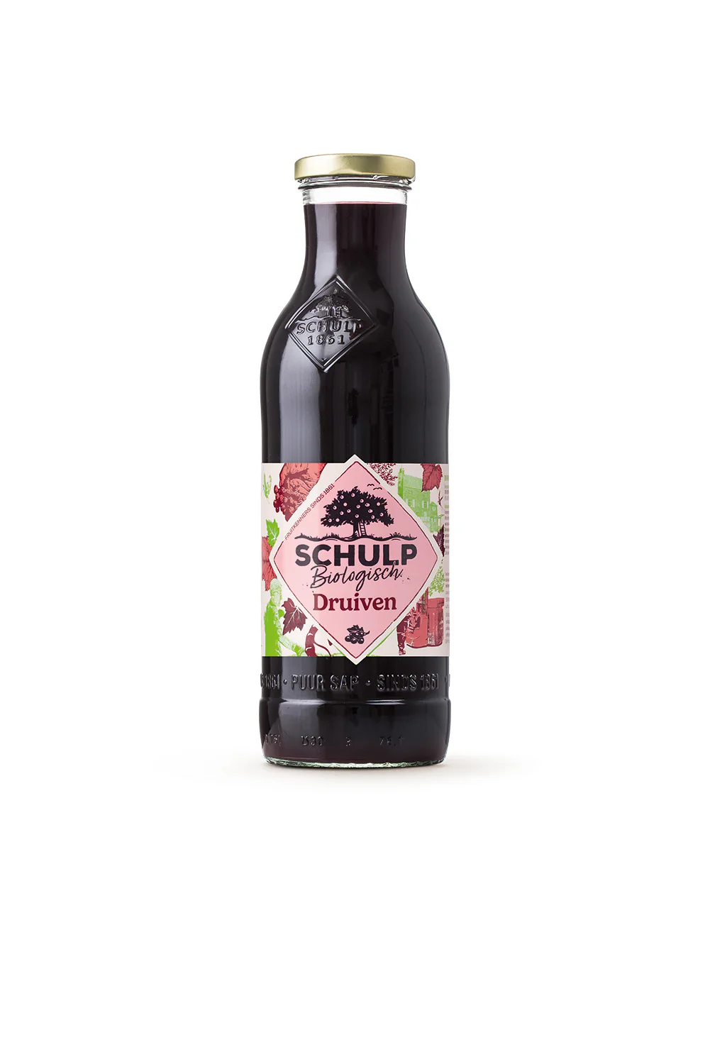 Schulp Druivensap bio 750.00 Milliliter