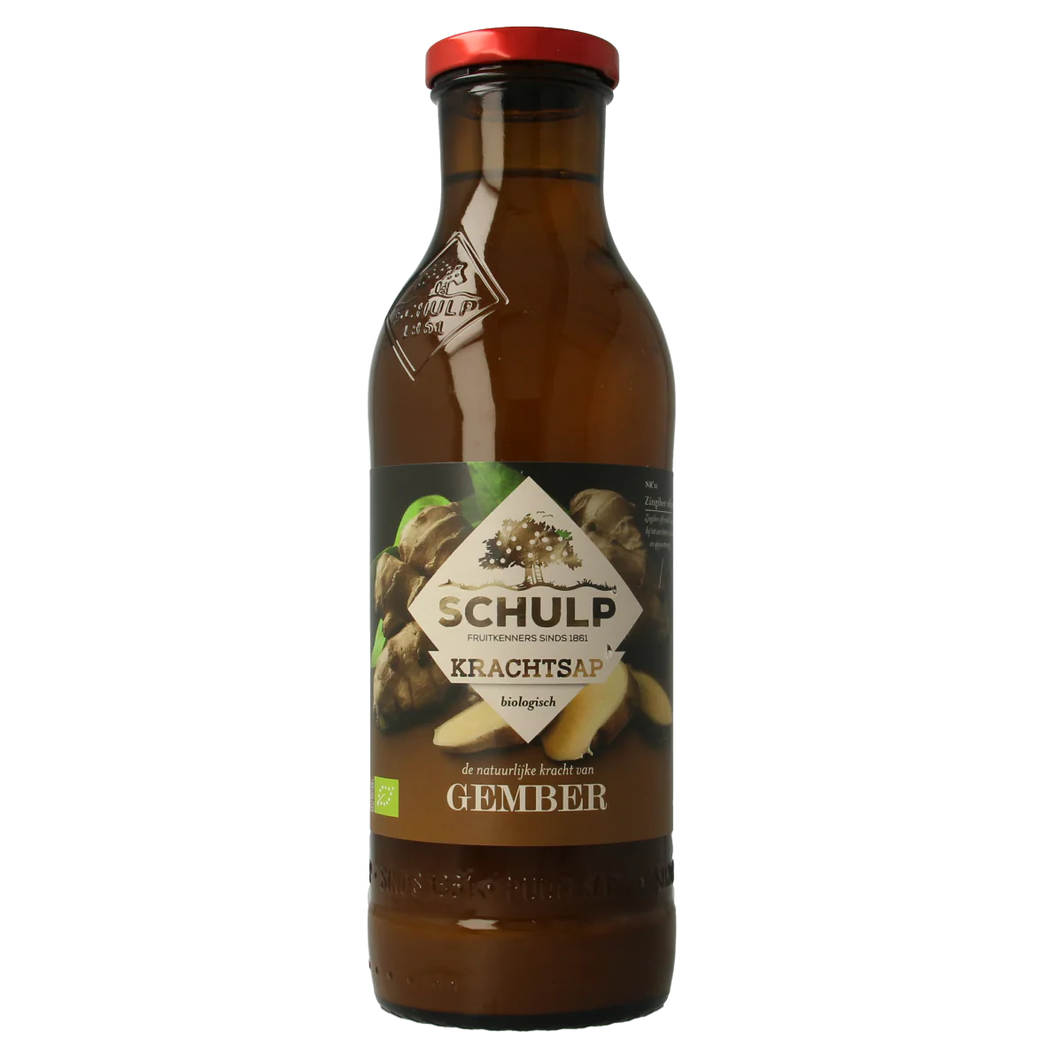 Schulp Krachtsap gembersap puur bio 750.00 Milliliter