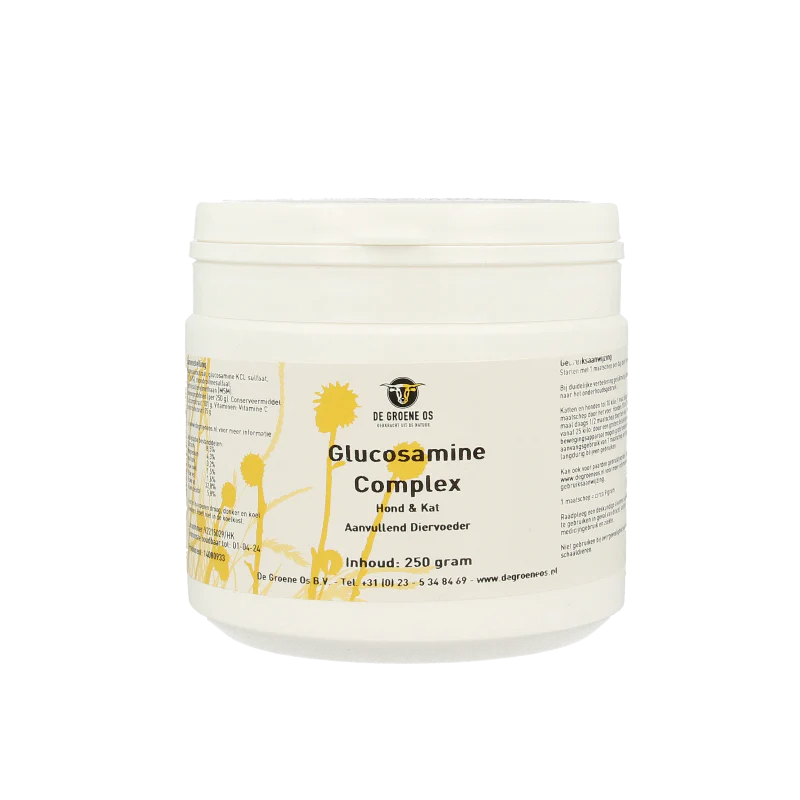 Groene Os Glucosamine complex hond/kat 250 Gram