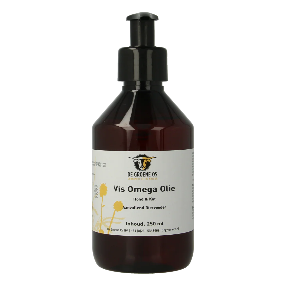 Groene Os Vis omega hond/kat 250.00 Milliliter
