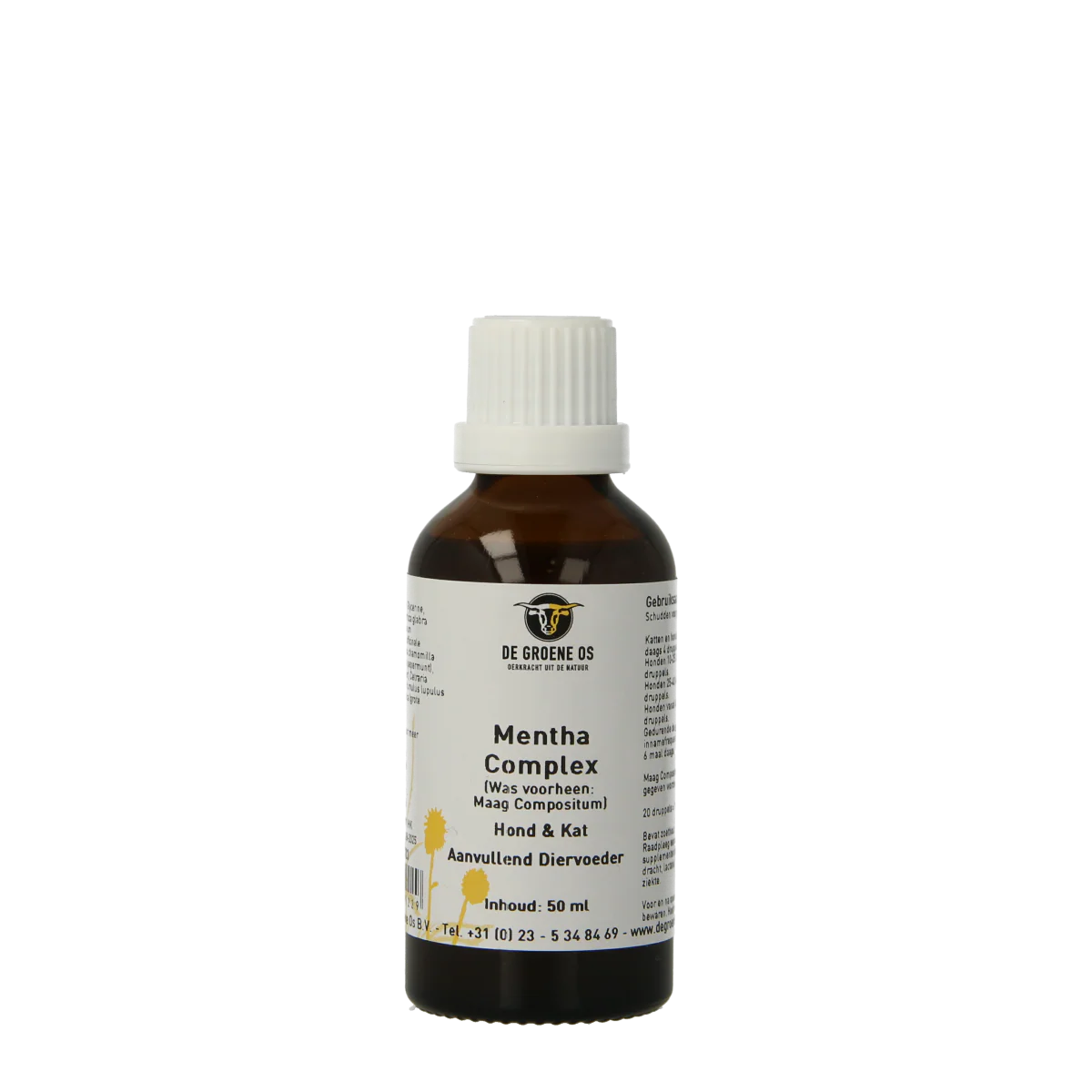 Groene Os Menta complex hond/kat 50.00 Milliliter