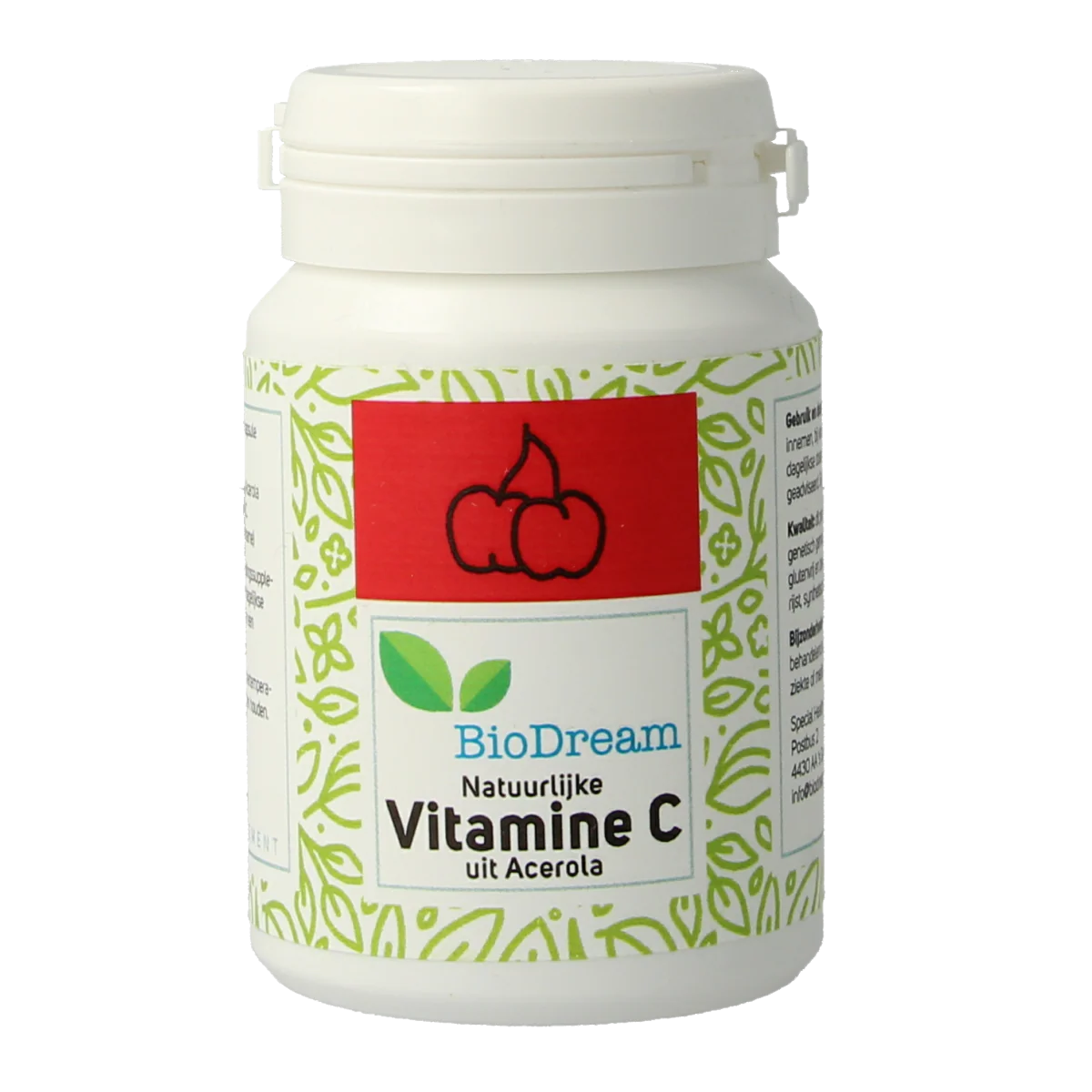 Biodream Vitamine C uit acerola 60.00 Capsules