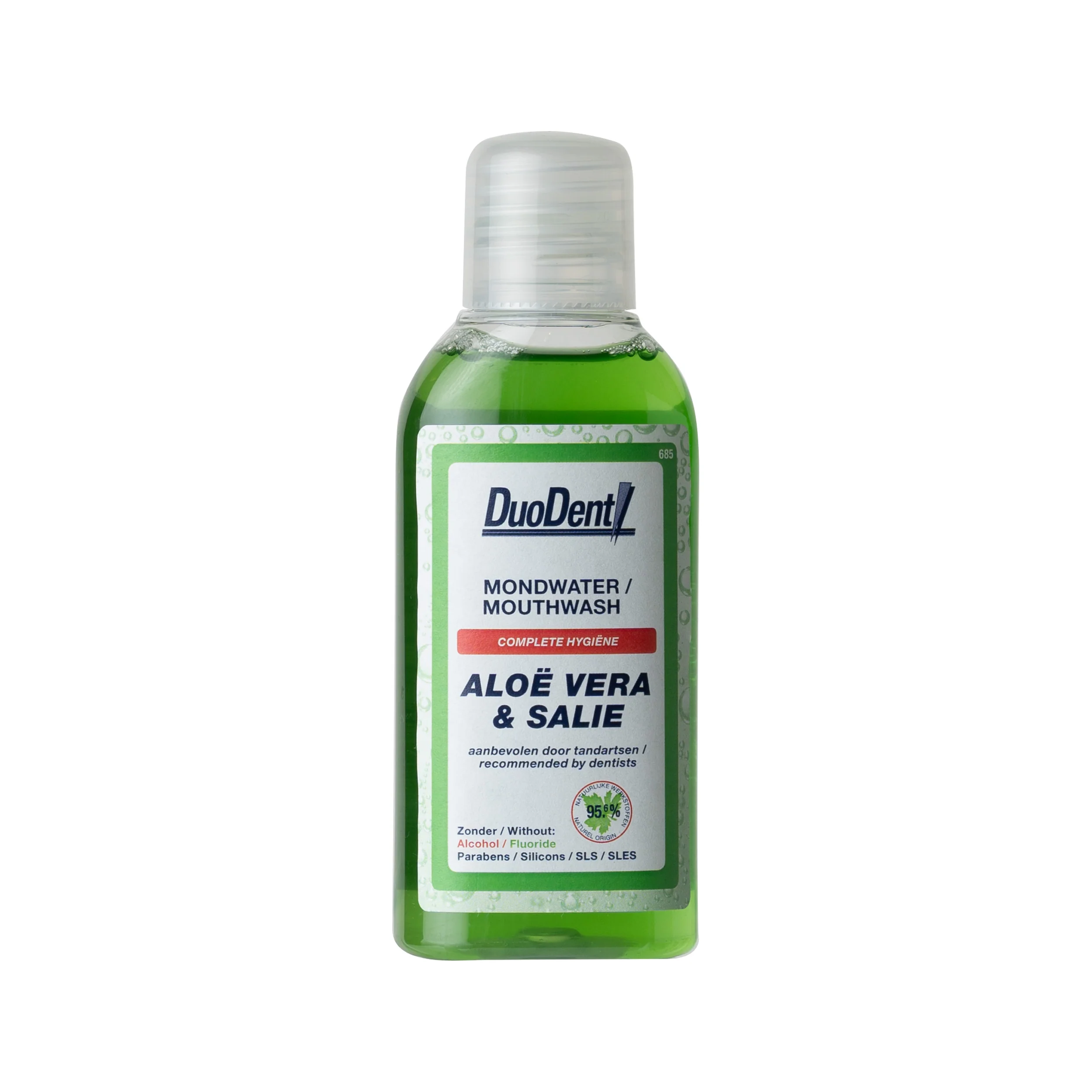 Duodent Mondwater aloe vera/salie 100.00 Milliliter