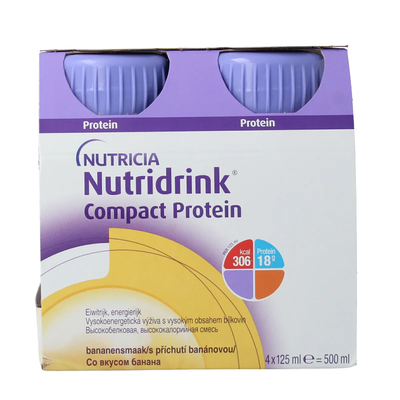 Nutricia Compact protein banaan 125 gram 4 Stuks