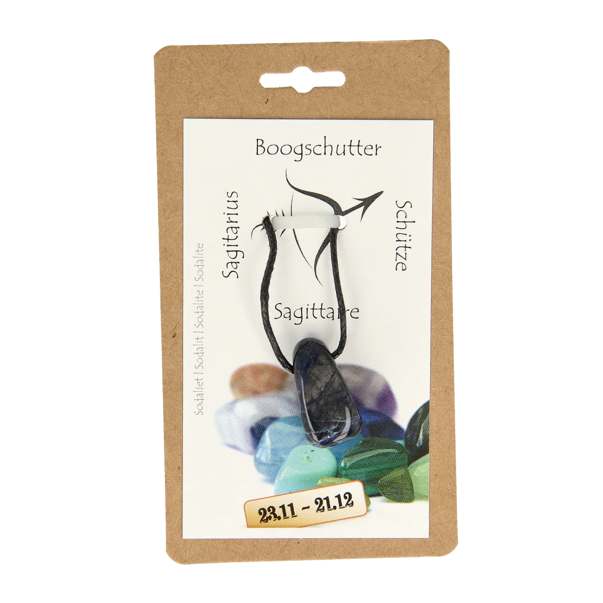 Steengoed Sterrenbeeldsteen hanger boogschutter  1 Stuks