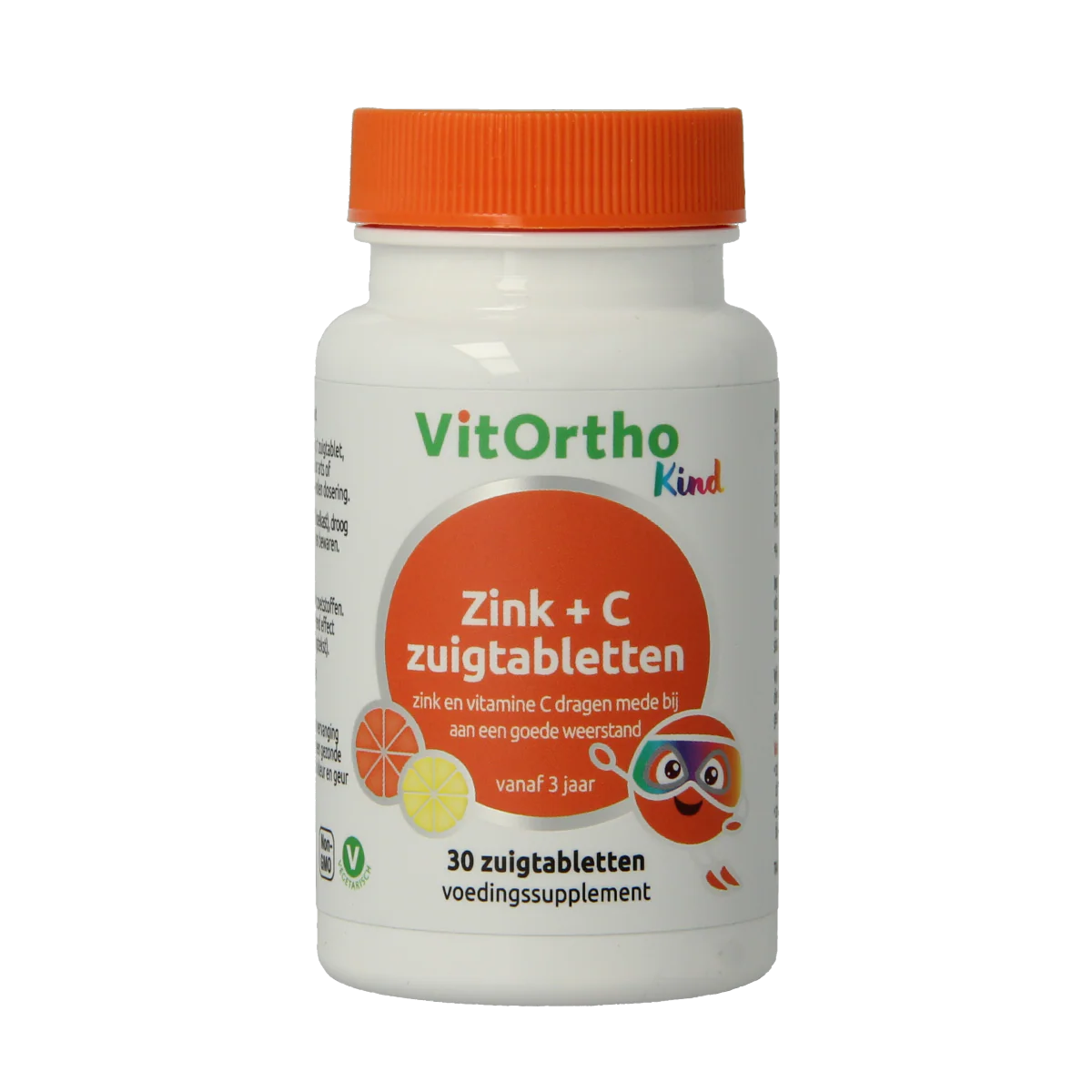 VitOrtho Zink + C kind zuigtabletten 30.00 Zuigtabletten