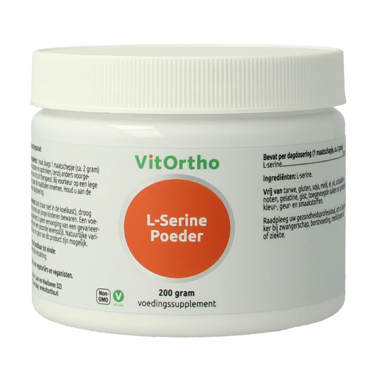 VitOrtho L-Serine poeder 200.00 Gram