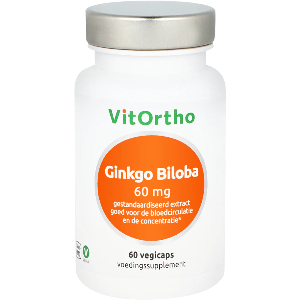 VitOrtho Ginkgo Biloba voorheen focusform 60.00 Vegetarische capsules