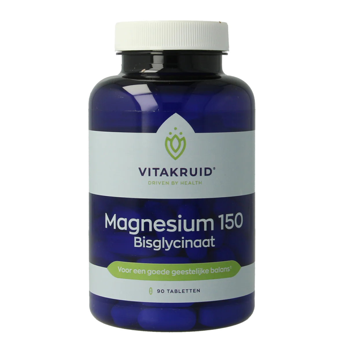 Vitakruid Magnesium 150 Bisglycinaat met 200mg L-Taurine 90.00 Tabletten