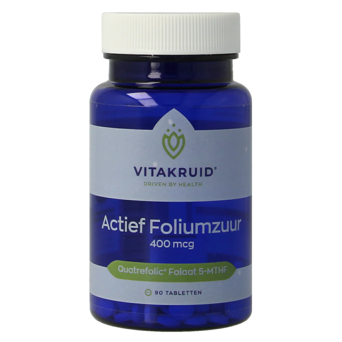 Vitakruid Actief Foliumzuur Quatrefolic 5-MTHF 400 mcg 90.00 Tabletten