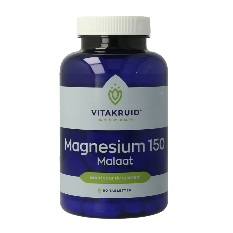 Vitakruid Magnesium 150 Malaat met Vitamine B6 (P-5-P) 90.00 Tabletten