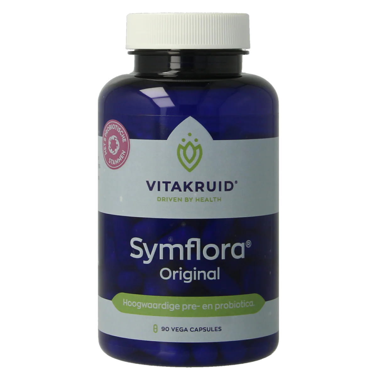 Vitakruid Symflora Original Pre- en Probiotica 8 stammen 90.00 Vegetarische capsules
