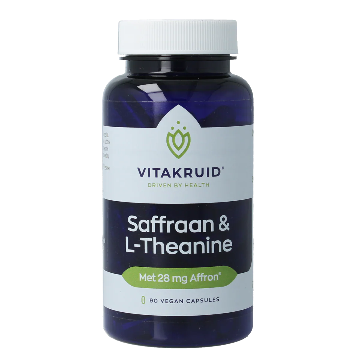 Vitakruid Saffraan 28mg (Affron) & L-Theanine 90.00 Vegetarische capsules