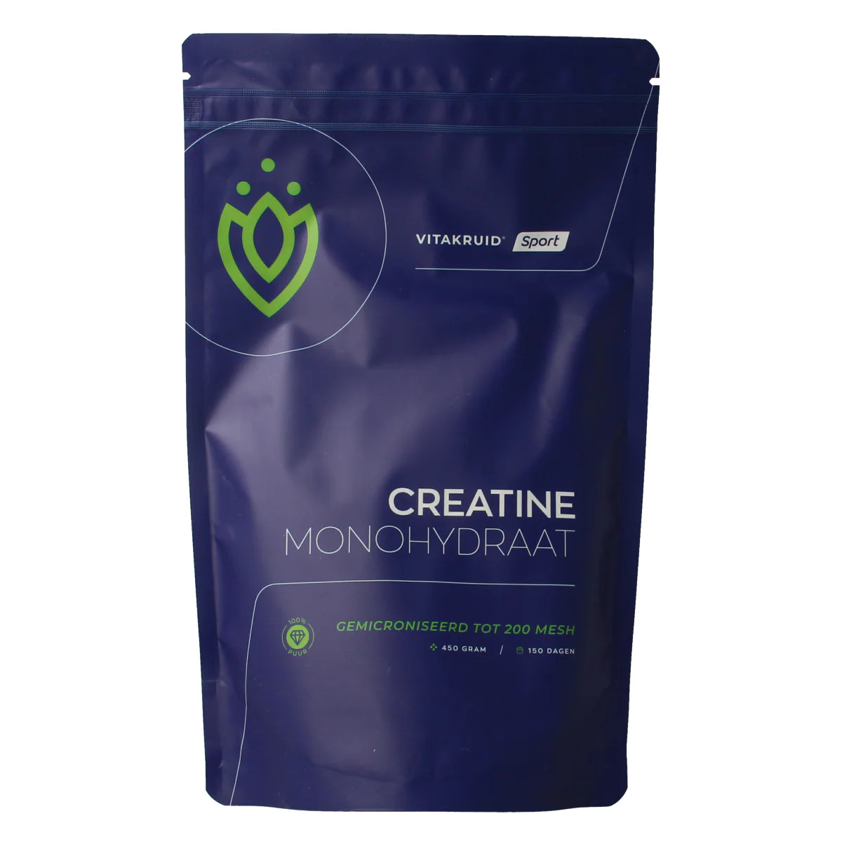 Vitakruid Creatine Monohydraat gemicroniseerd tot 200 mesh 450.00 Gram
