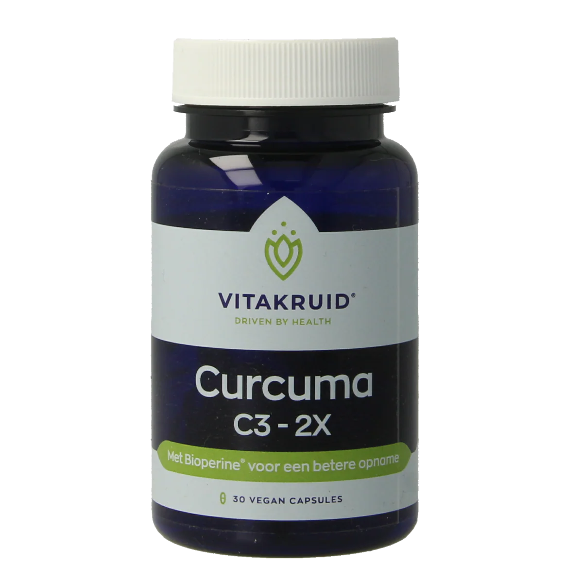 Vitakruid Curcuma C3-2X (95%  curcuminoiden) met Bioperine 30.00 Vegetarische capsules