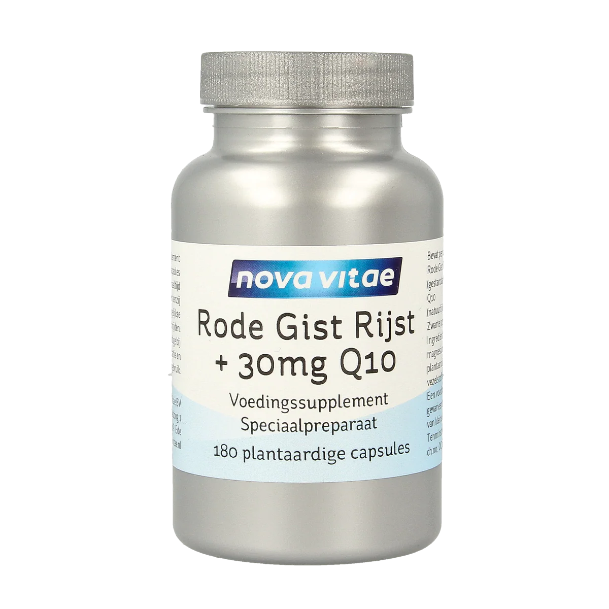 Nova Vitae Rode gist rijst + 30mg Q10 180.00 Vegetarische capsules