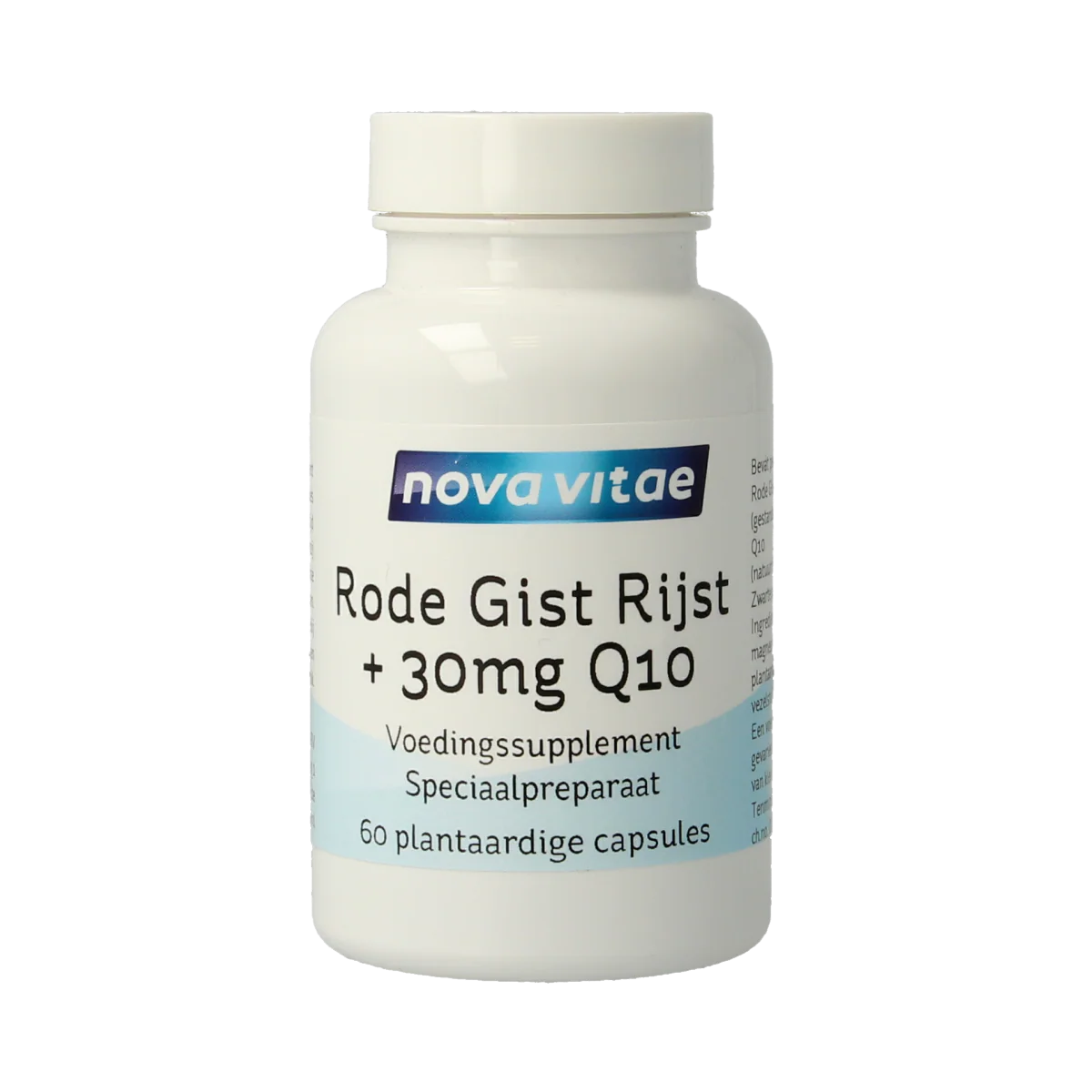 Nova Vitae Rode gist rijst + 30mg Q10 60.00 Vegetarische capsules