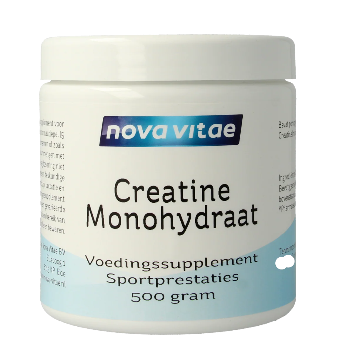 Nova Vitae Creatine monohydraat 500.00 Gram