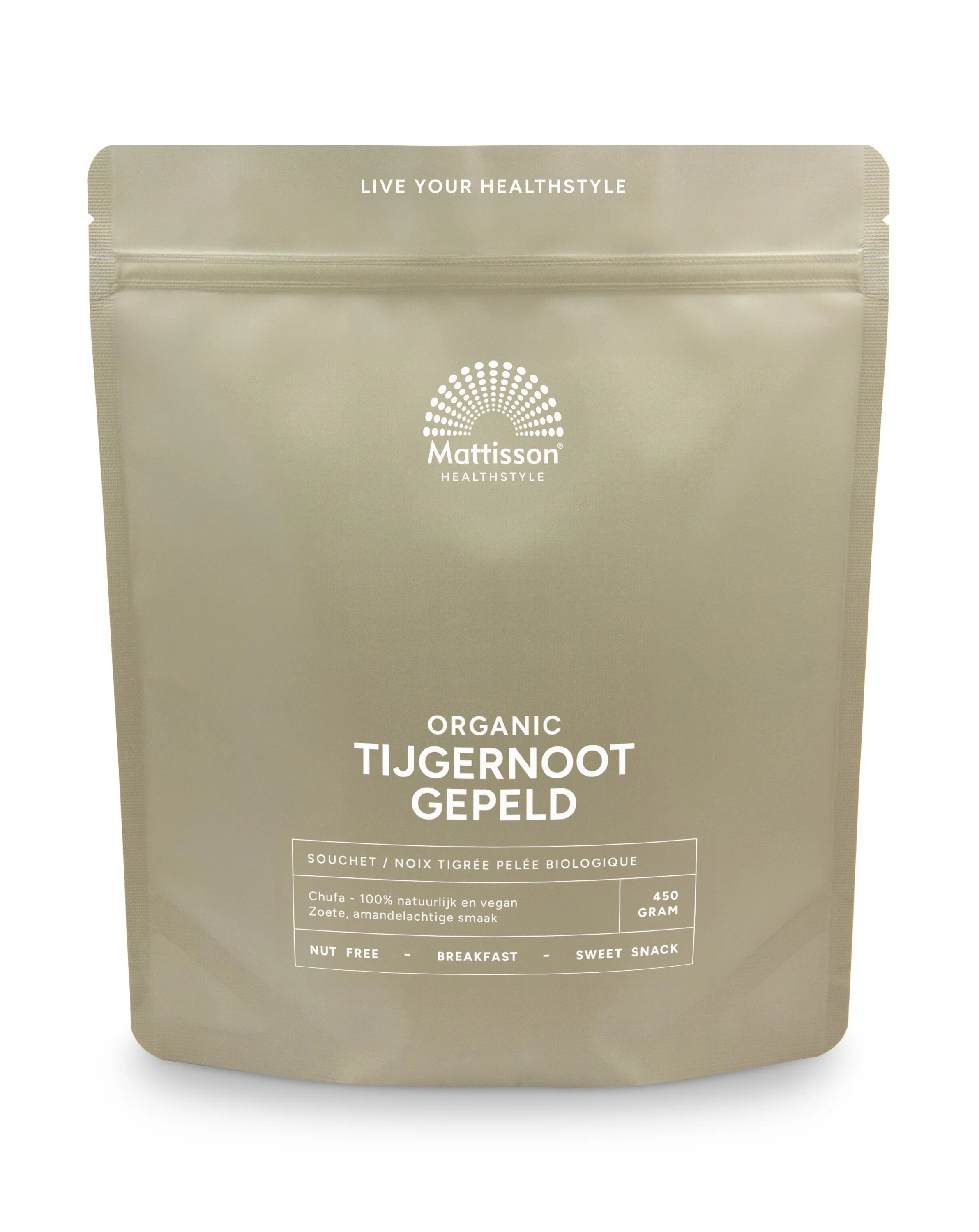 Mattisson Tijgernoot chufa gepeld bio 450.00 Gram