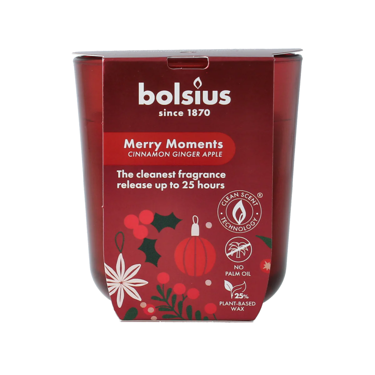 Bolsius Geurglas 80/73 true glow merry moments 1.00 Stuks