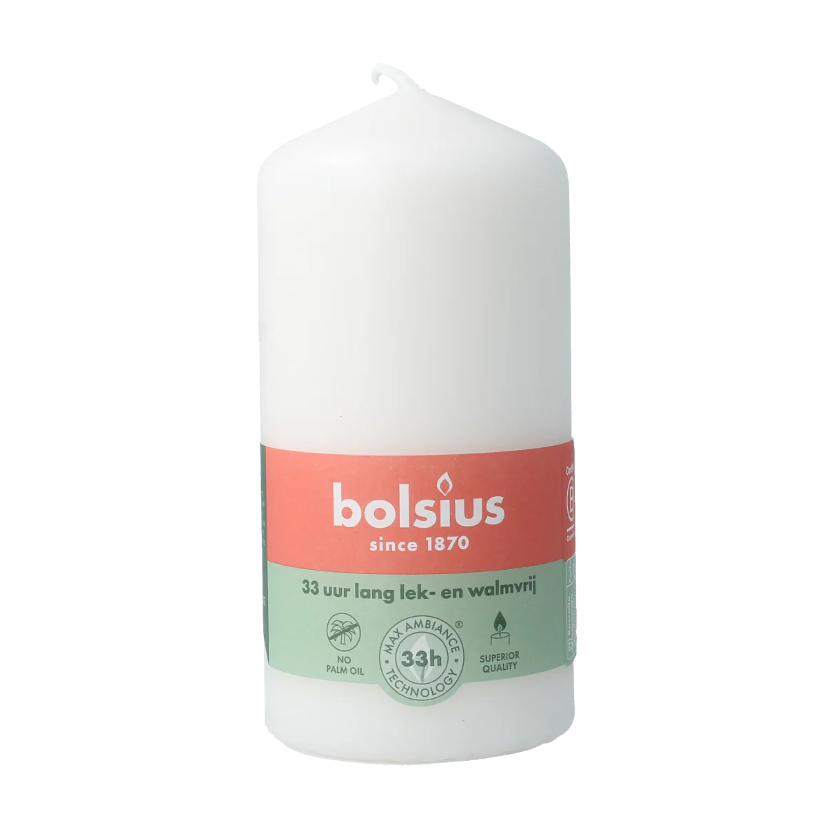 Bolsius Stompkaars 120-58 cloudy white 1.00 Stuks
