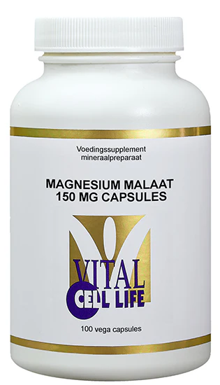 Vital Cell Life Magnesium malaat 150mg capsules 100.00 Vegetarische capsules