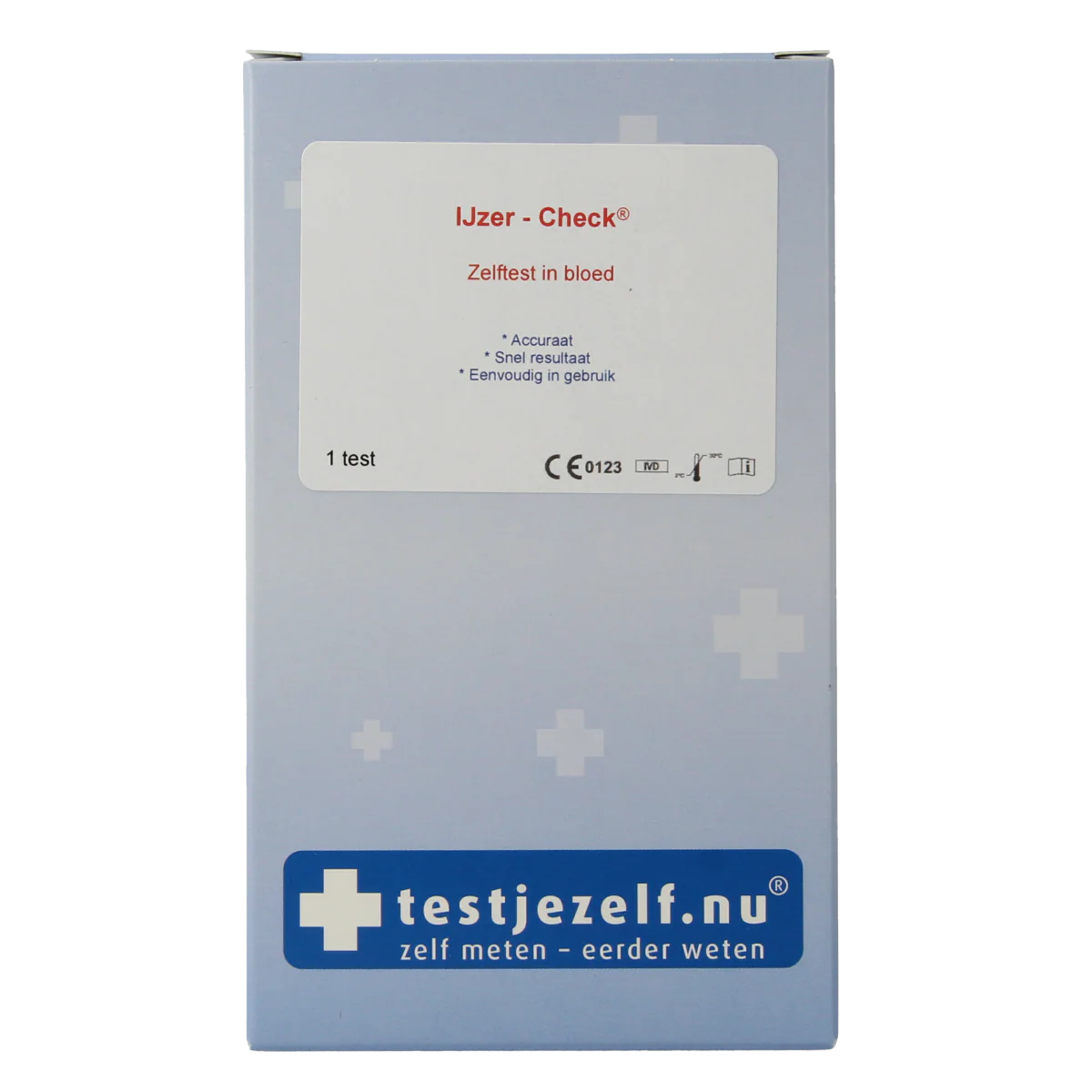 Testjezelf.nu IJzer check zelftest 1.00 Stuks