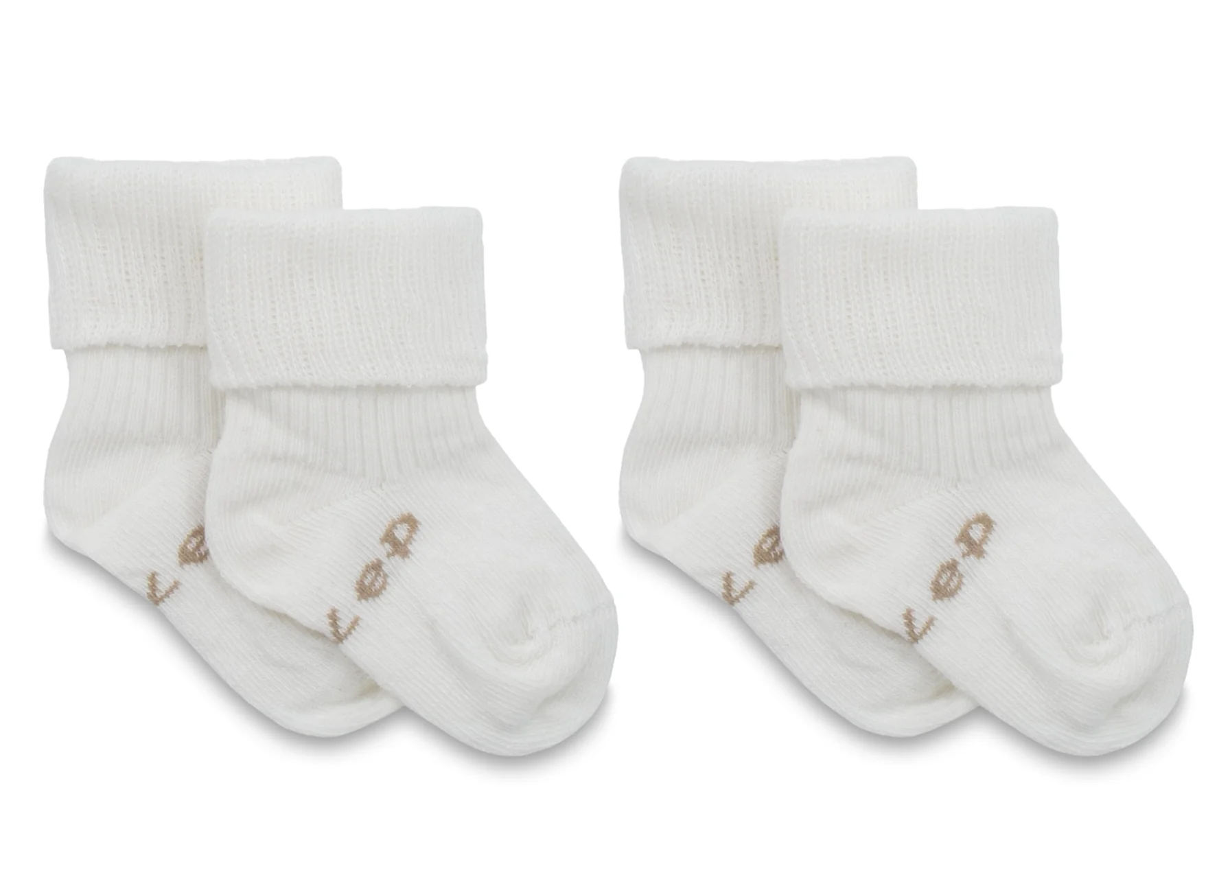 KipKep Blijf baby sokjes 0-6 mnd offwhite/wit 2.00 Paar