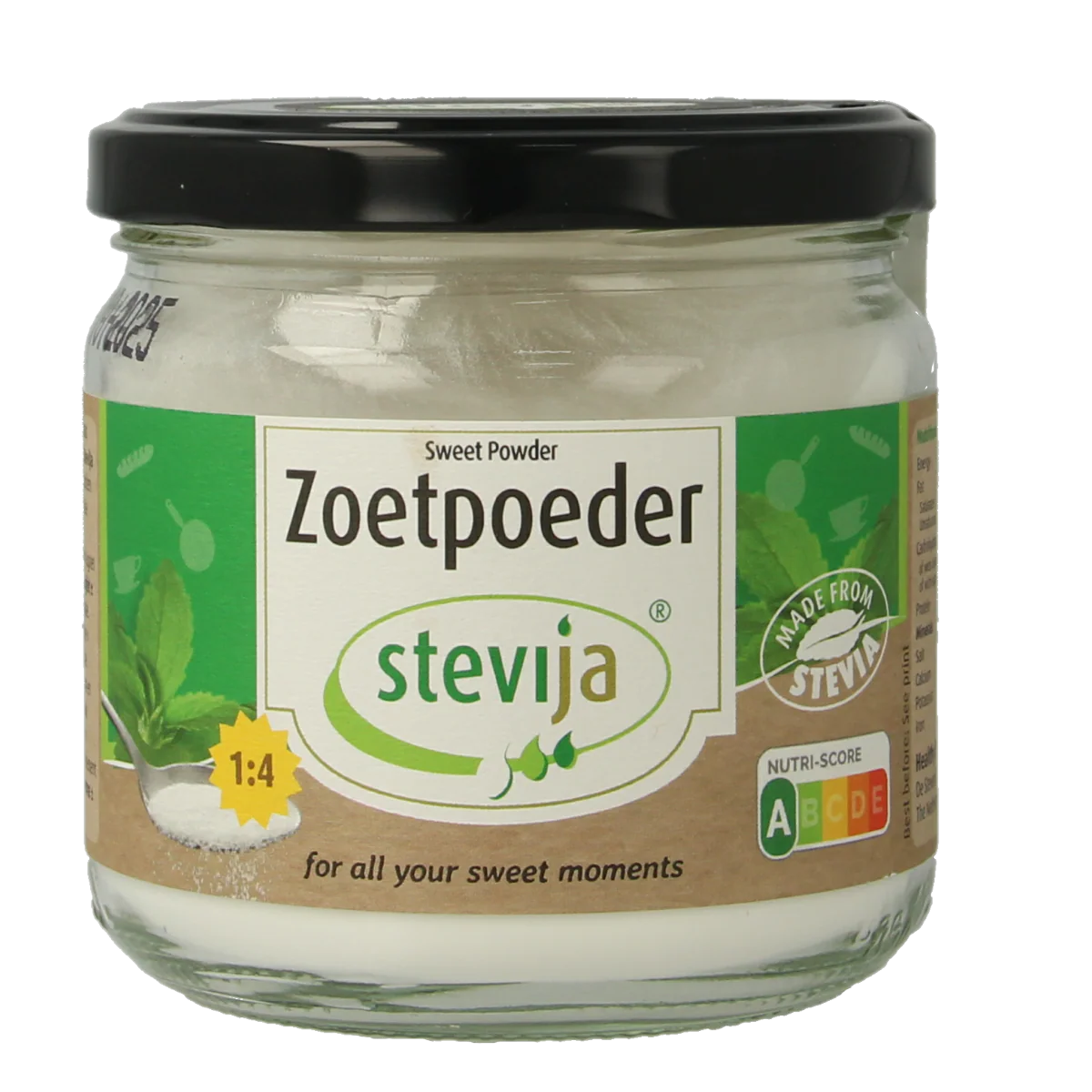 SteviJa Zoetpoeder – pot stevia 180.00 Gram
