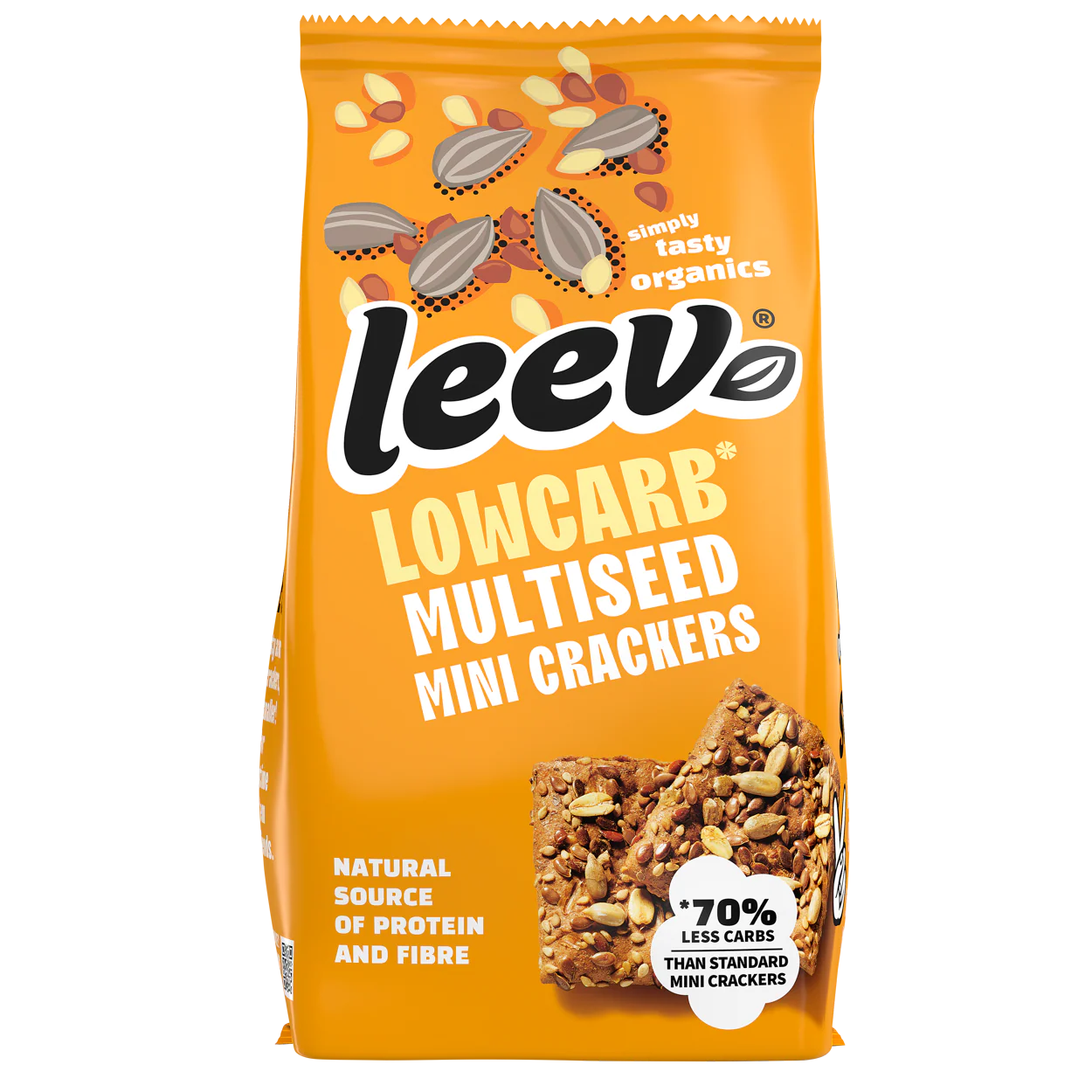 Leev Lowcarb mini crackers multiseeds bio 85.00 Gram