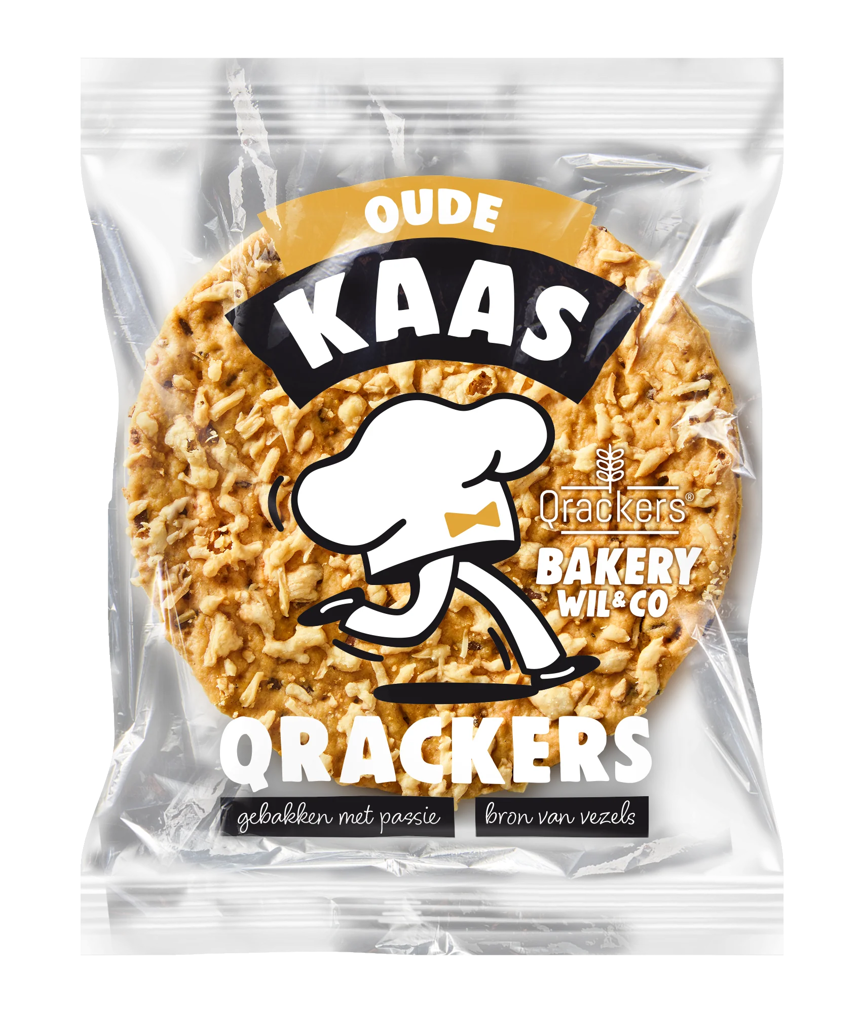 Leev Qrackers oude kaas bio 46.00 Gram