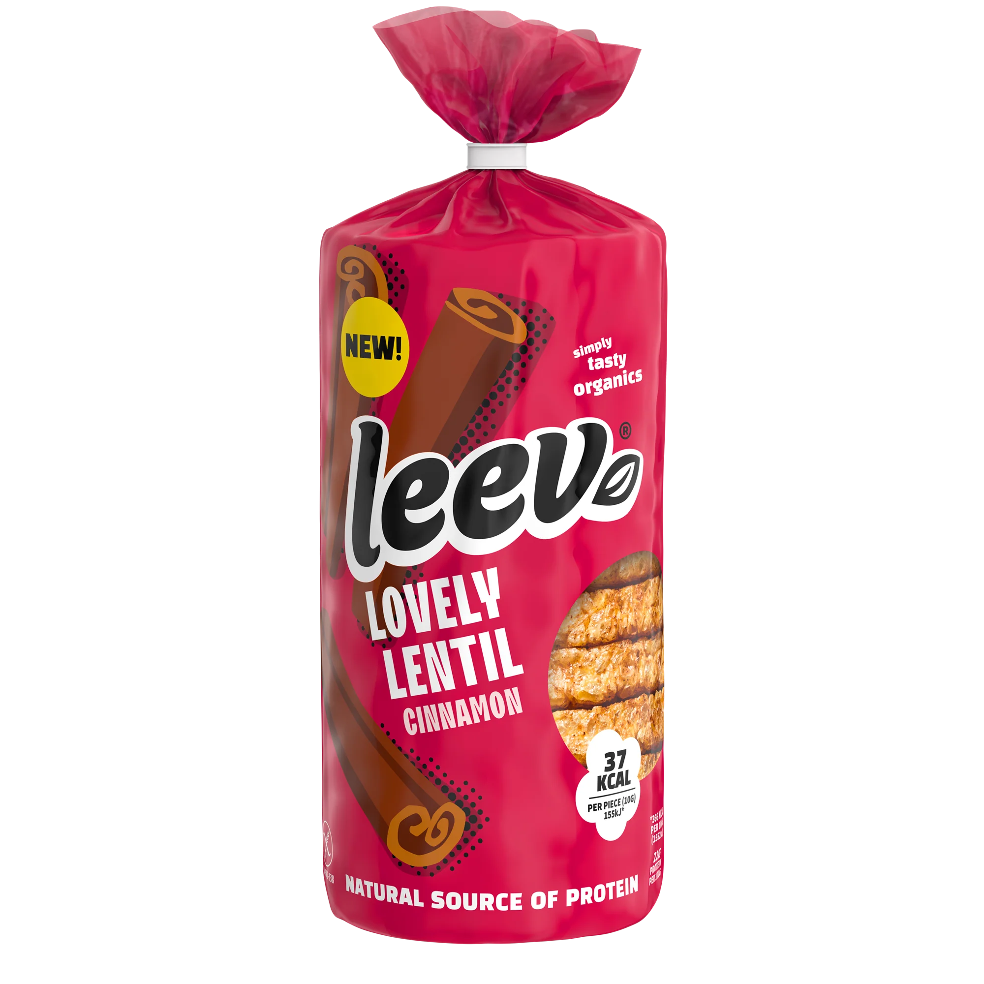 Leev Lovely wafels kaneel bio 130 Gram