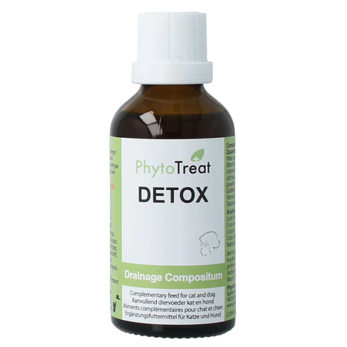 PhytoTreat Detox comfort hond/kat 50.00 Milliliter