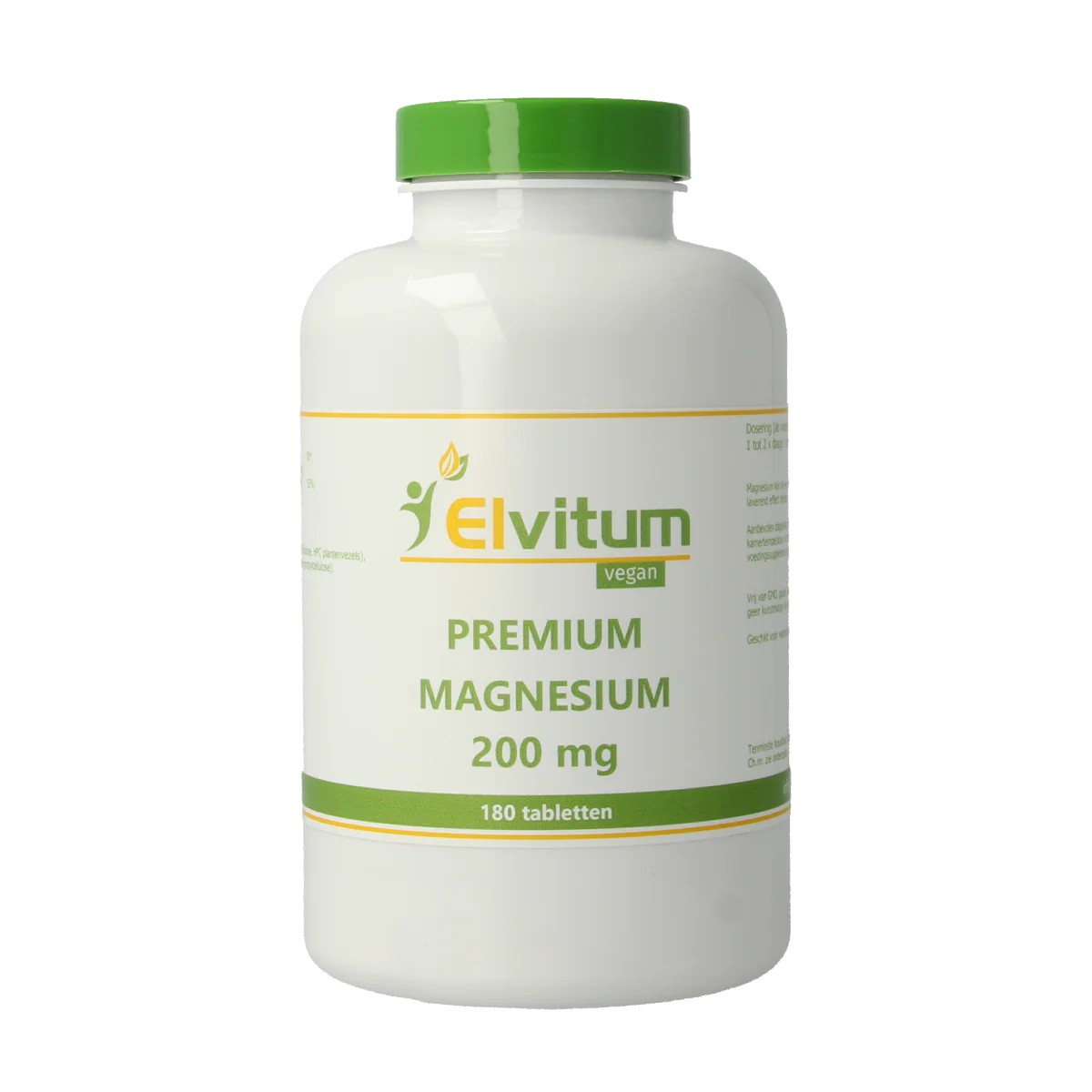 Elvitum  Premium magnesium 200mg 180.00 Tabletten