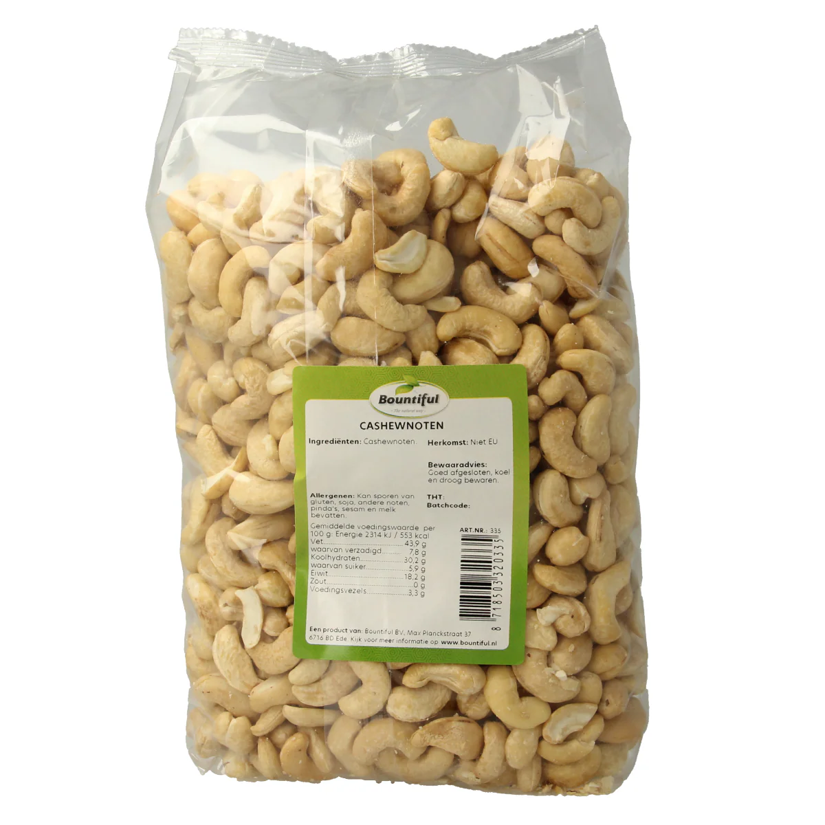 Bountiful Cashewnoten 1000.00 Gram