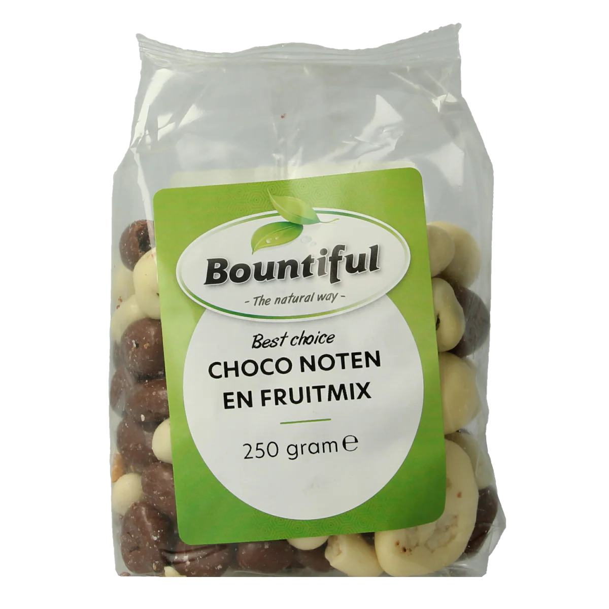 Bountiful Choco noten fruitmix 250.00 Gram