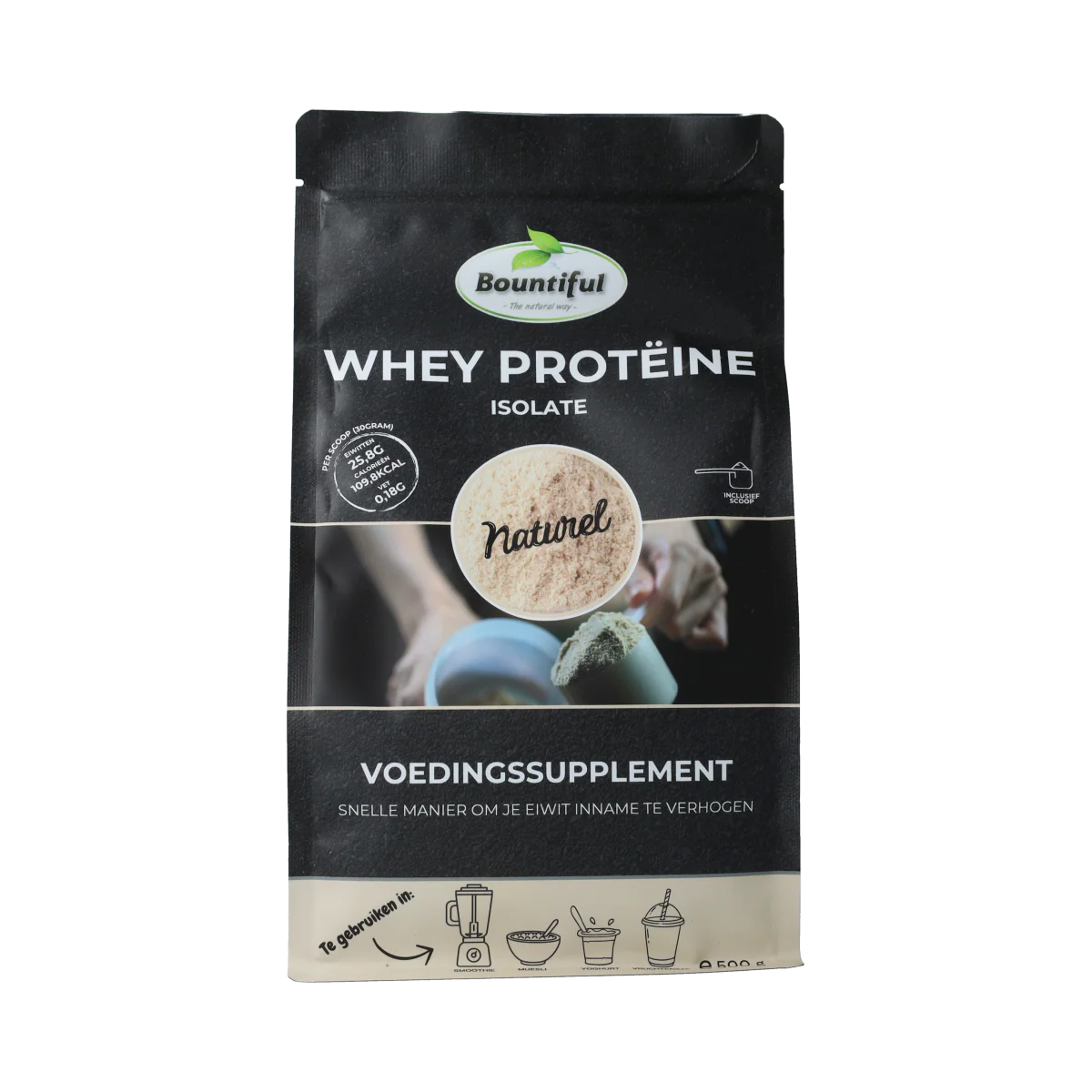 Bountiful Whey isolaat proteine poeder 500.00 Gram