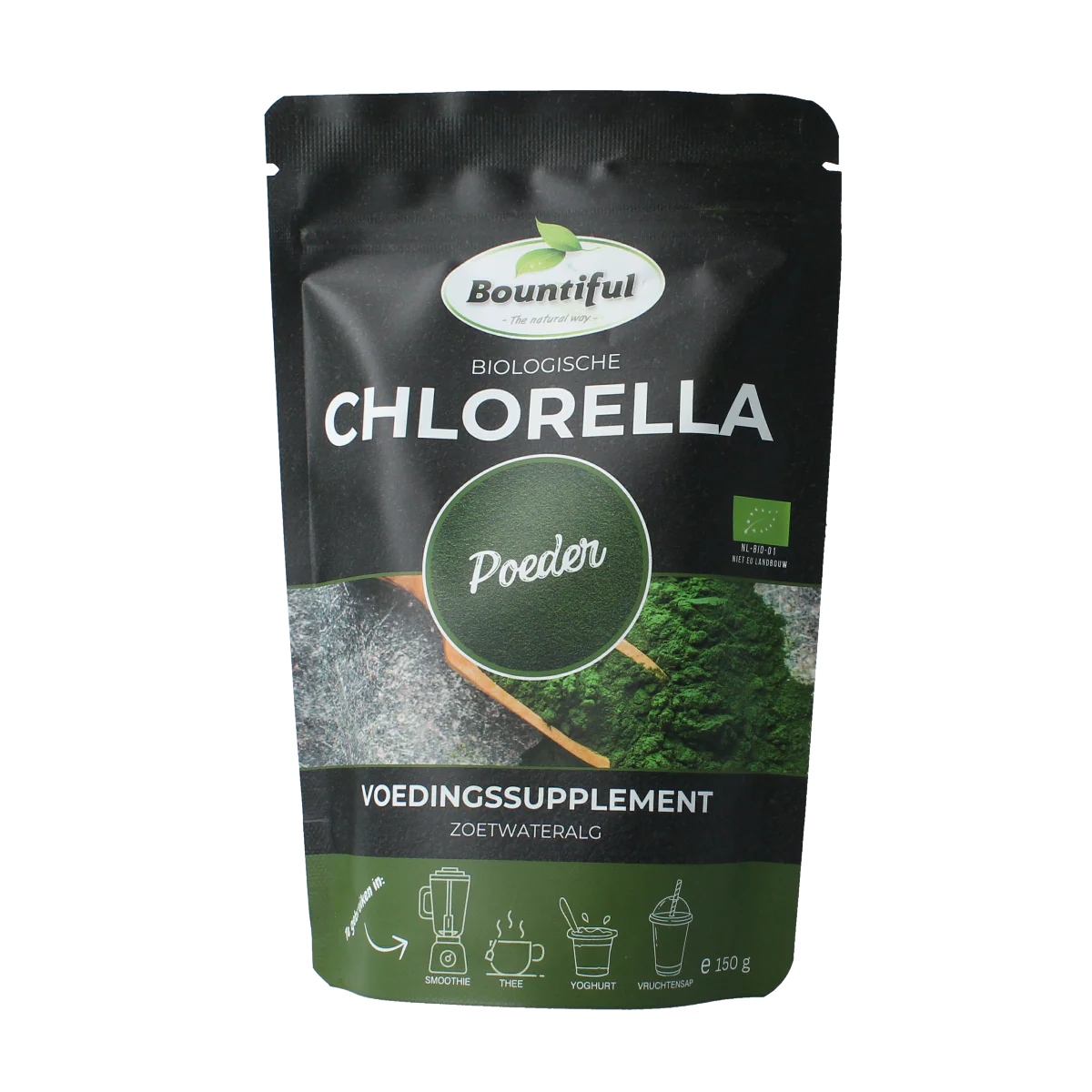 Bountiful Chlorella poeder bio 150.00 Gram