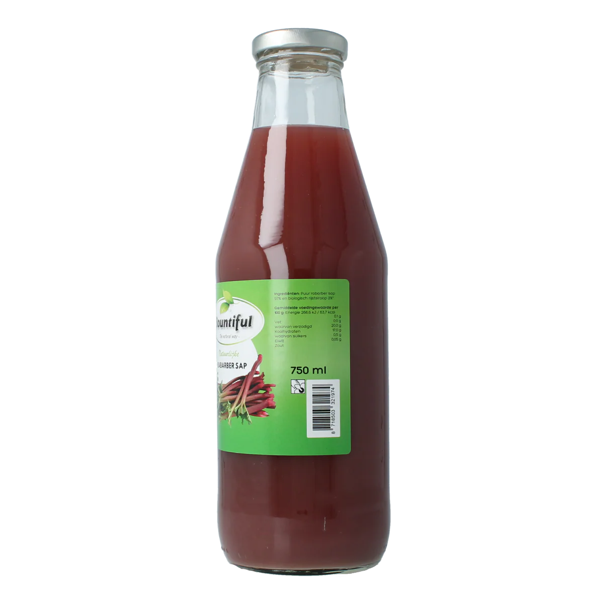 Bountiful Rabarbersap 750.00 Milliliter