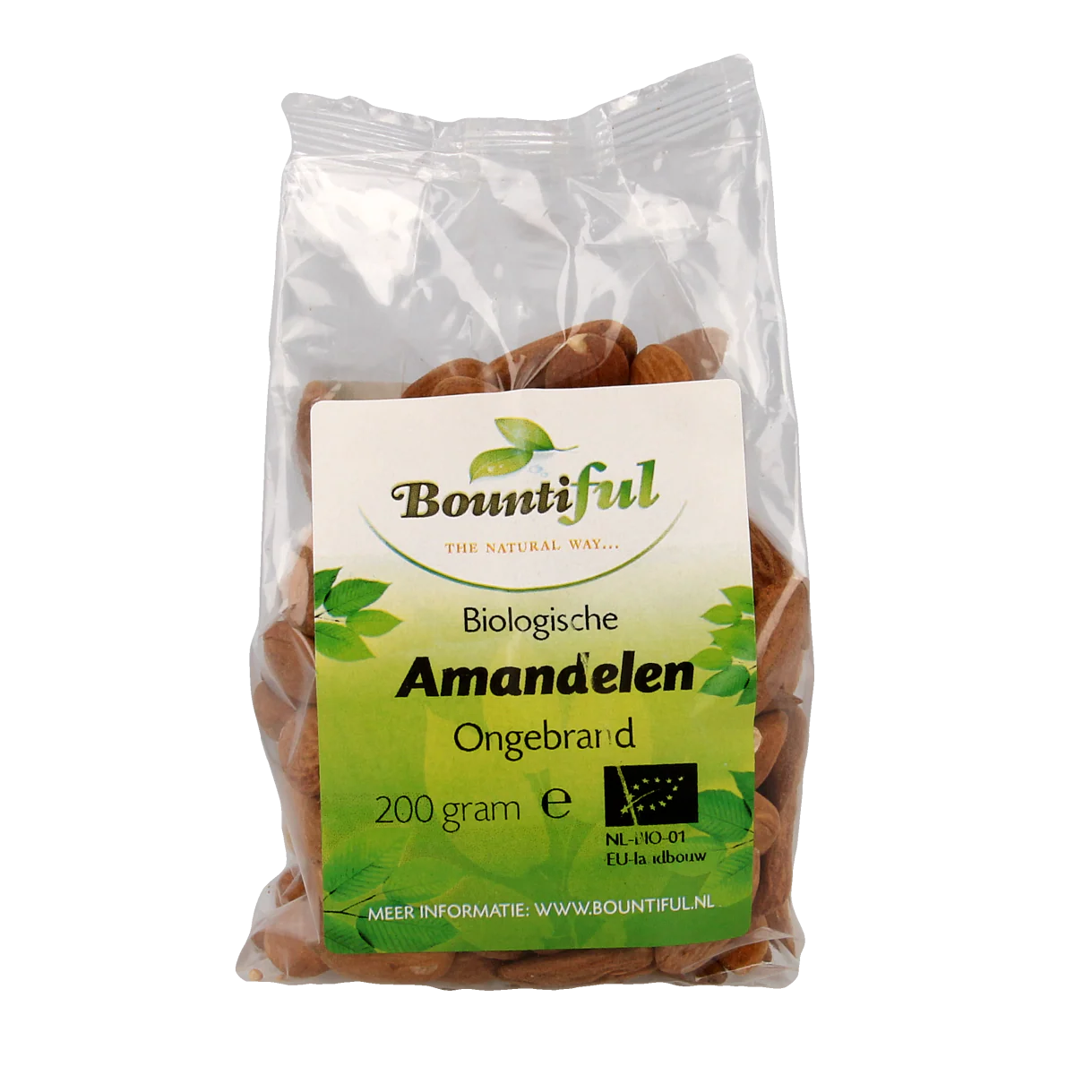 Bountiful Amandelen ongebrand bio 200.00 Gram