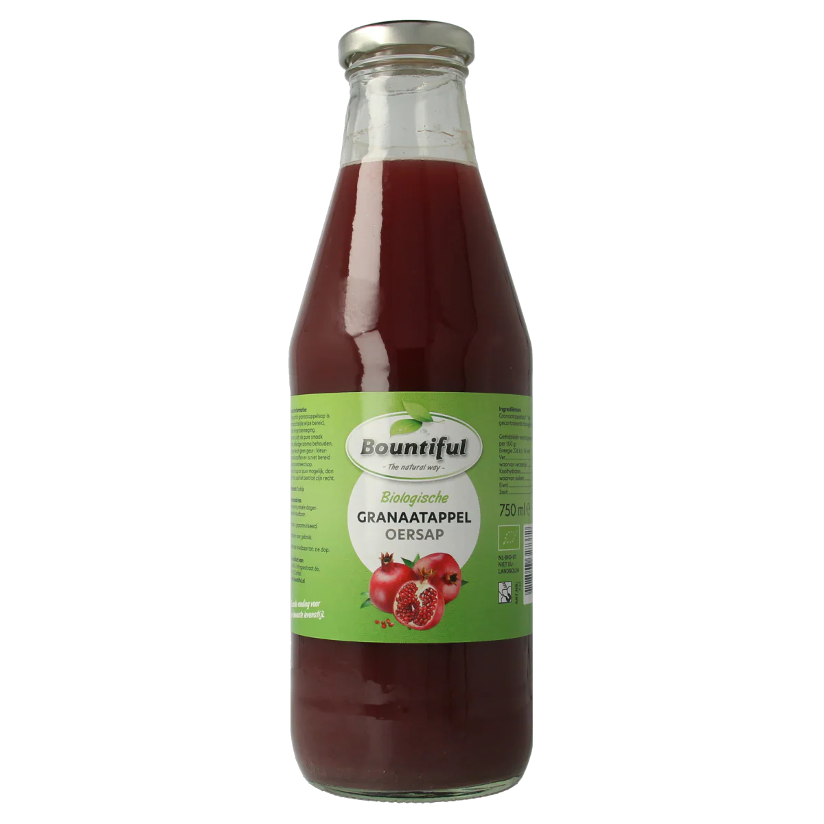 Bountiful Granaatappelsap bio 750.00 Milliliter