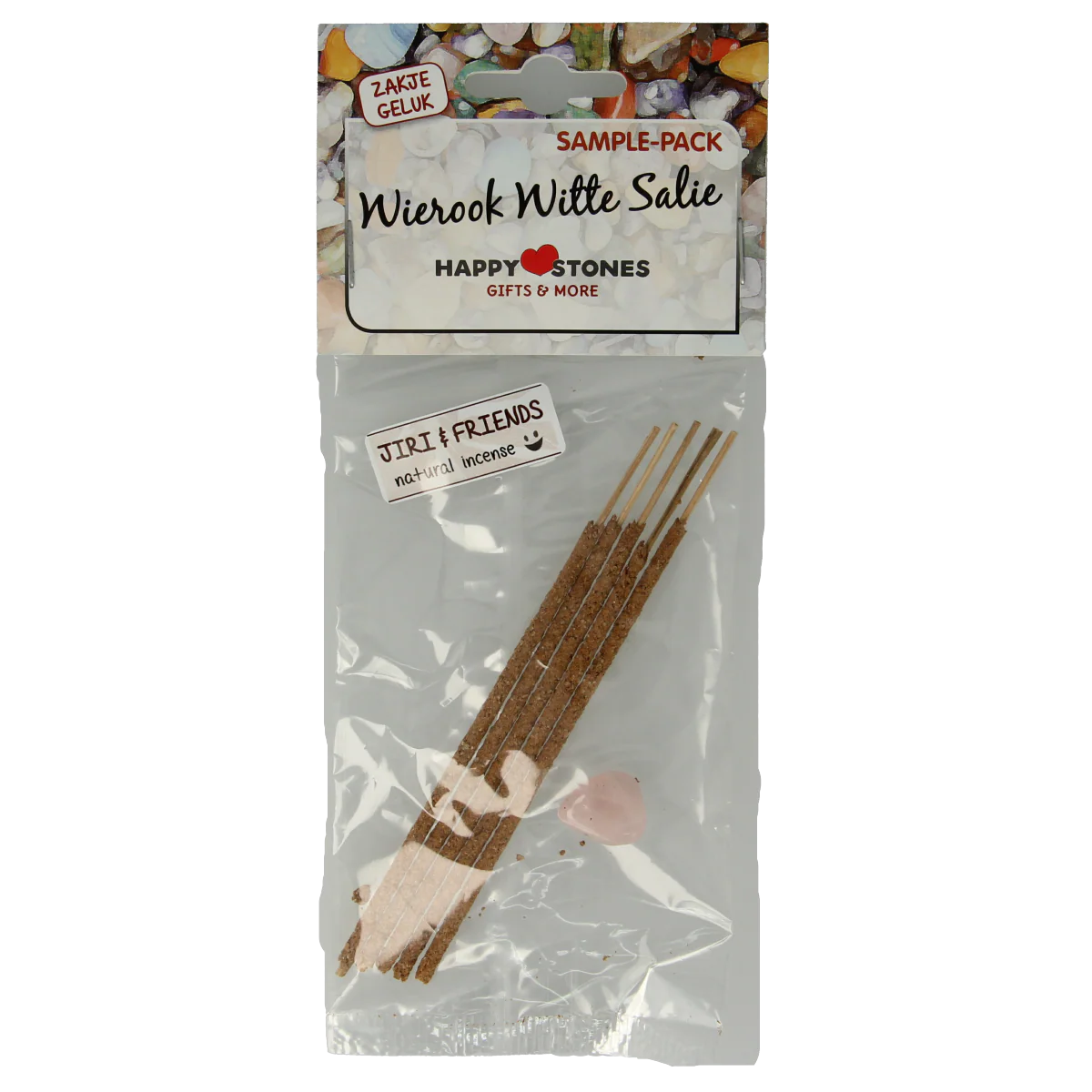 Jiri & Friends Zakje geluk wierook witte salie mini 1.00 Stuks