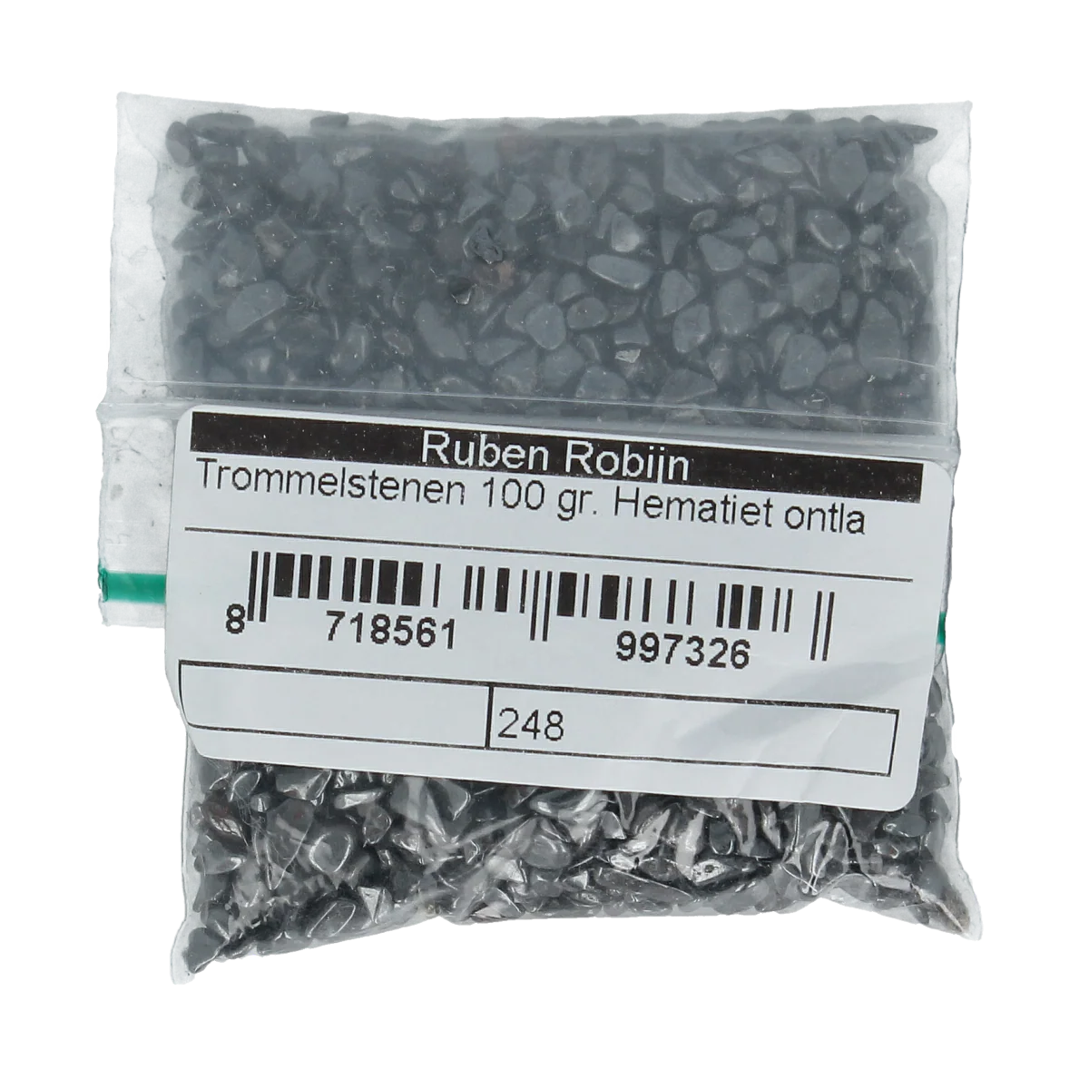Ruben Robijn Trommelstenen hematiet ontladingmix  maat 0 100.00 Gram