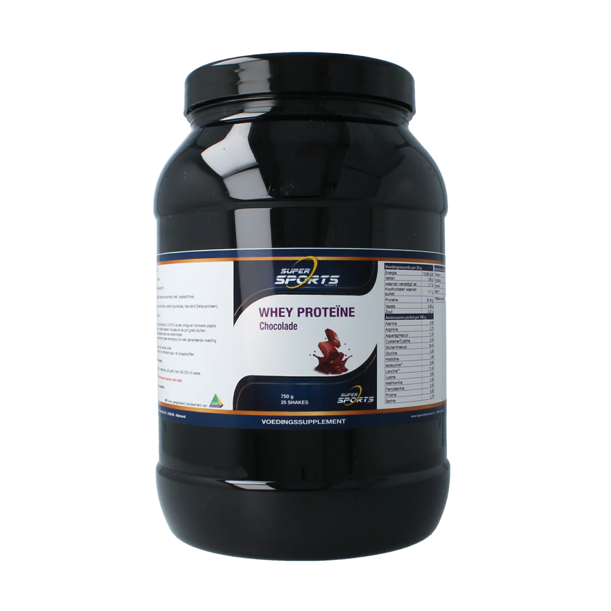 Nutritex Whey proteine chocolade 750.00 Gram