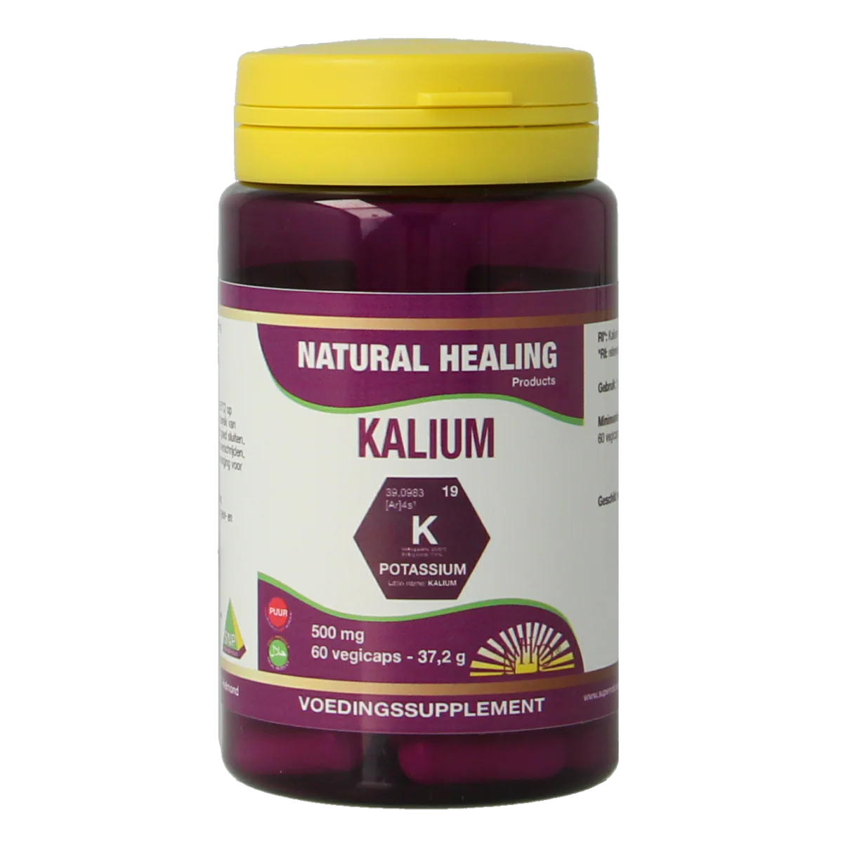 NHP Kalium 500mg 60.00 Vegetarische capsules
