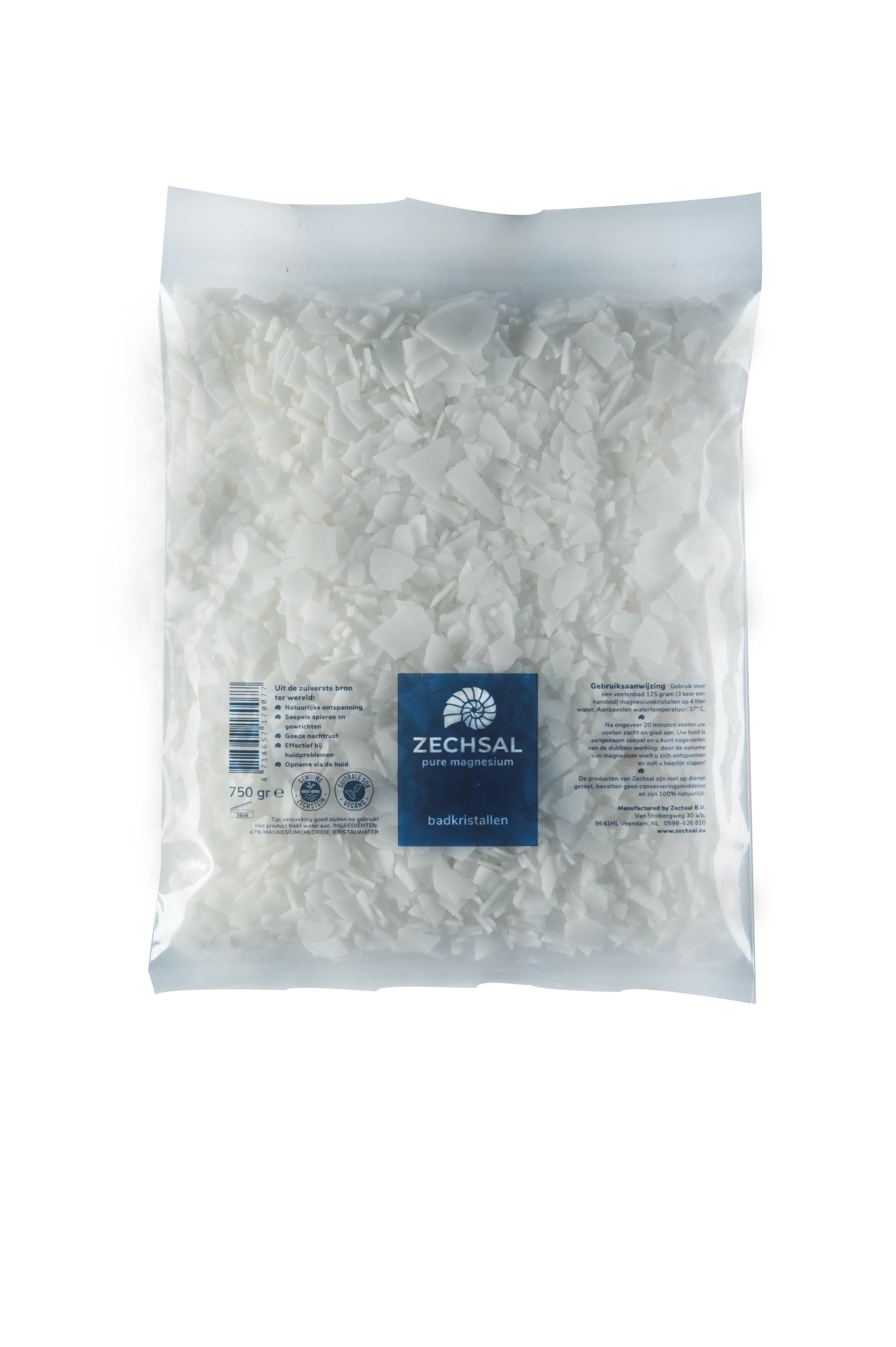 Zechsal Magnesium voetbadzout navul 750.00 Gram