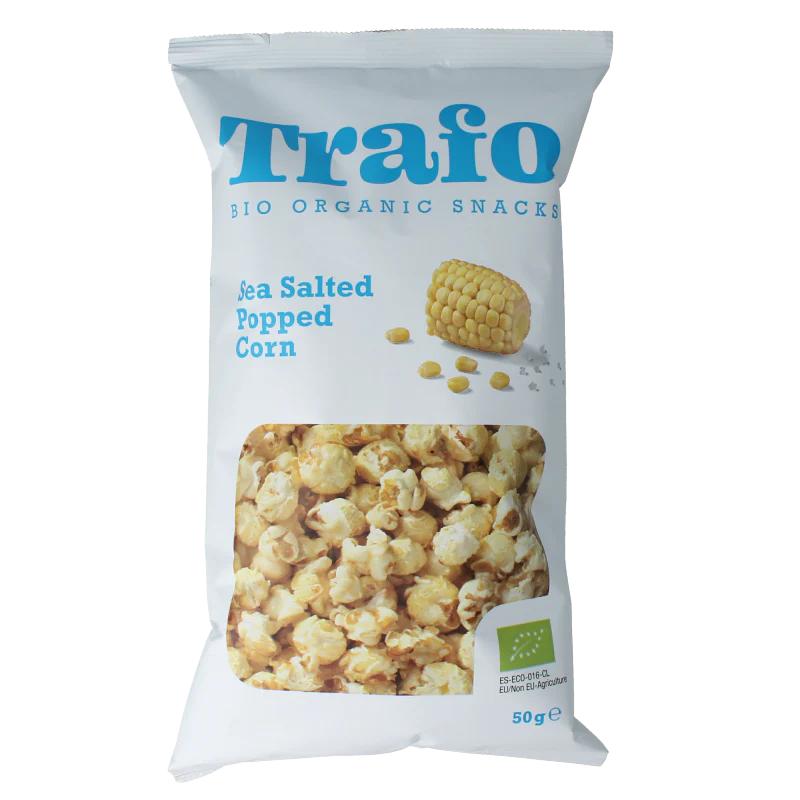 Trafo Popcorn zout bio 50 Gram